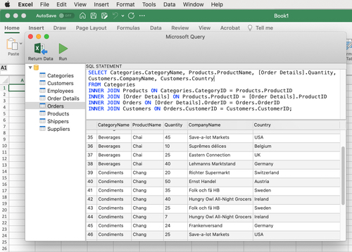 free odbc driver for mac excel